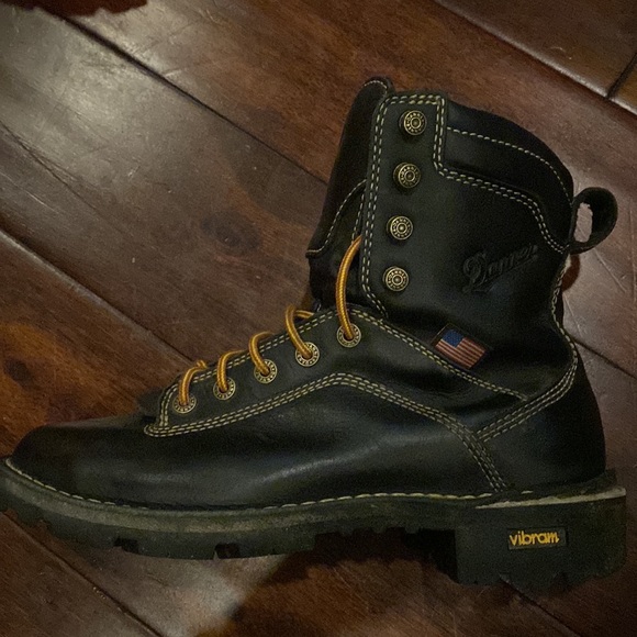 Women’s Quarry USA 7” Black Leather Gore-tex Vibraum Work Boot - Picture 7 of 10